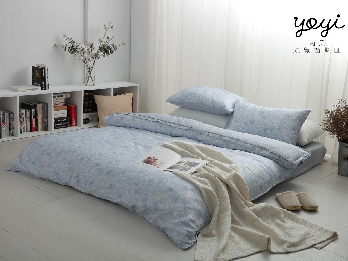 寢具商品攝影｜愛莉斯雙人床包組與明亮居家風格情境攝影 1