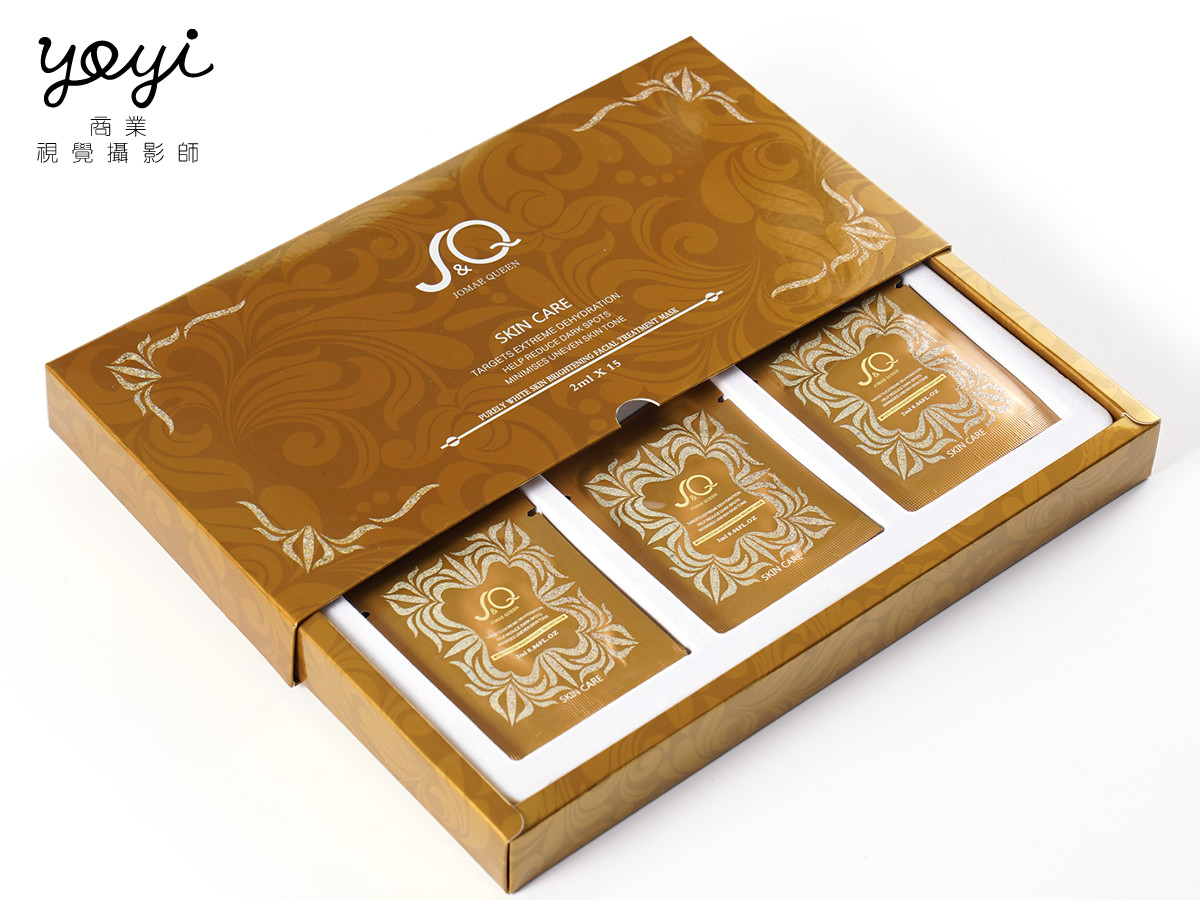 美妝保養品攝影｜金級面膜禮盒包裝與質感視覺攝影｜造美淨界 11