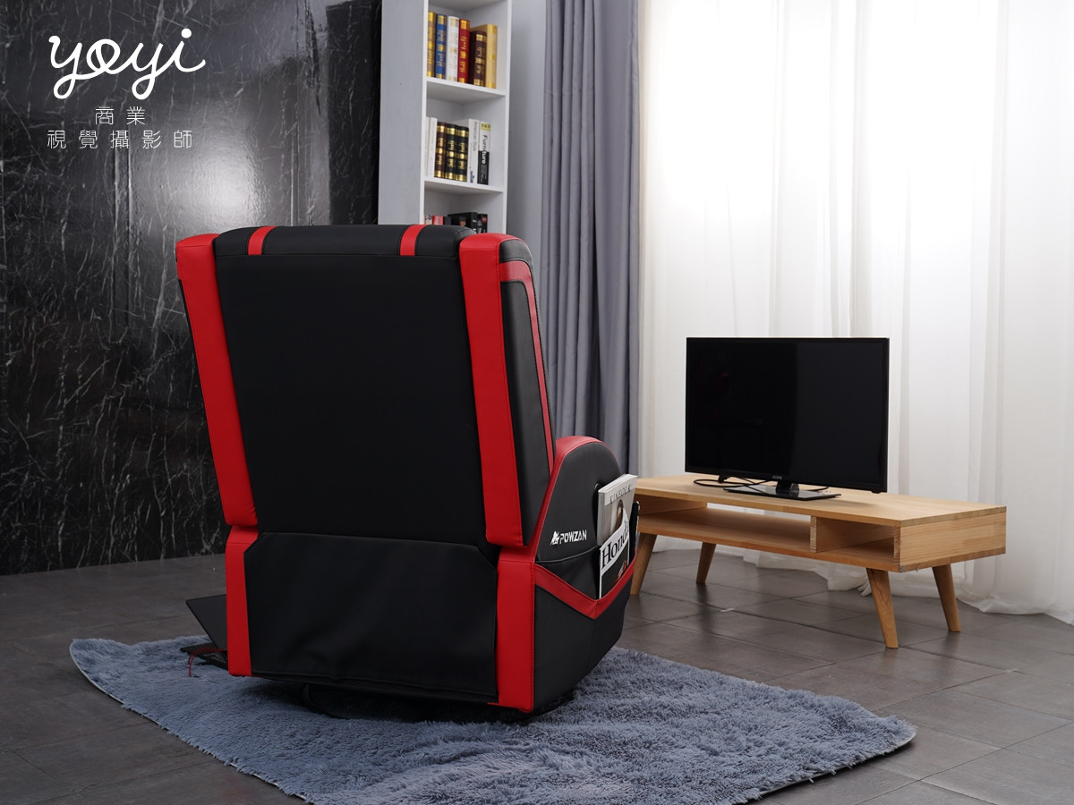 電競椅攝影｜紅黑配色機能電競椅賽博龐克光影攝影家具商品攝影 5