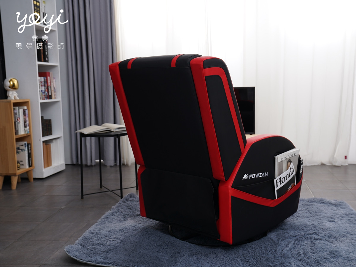 電競椅攝影｜紅黑配色機能電競椅賽博龐克光影攝影家具商品攝影 7