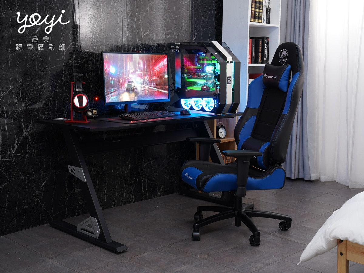 電競椅攝影｜紅黑配色機能電競椅賽博龐克光影攝影家具商品攝影 23