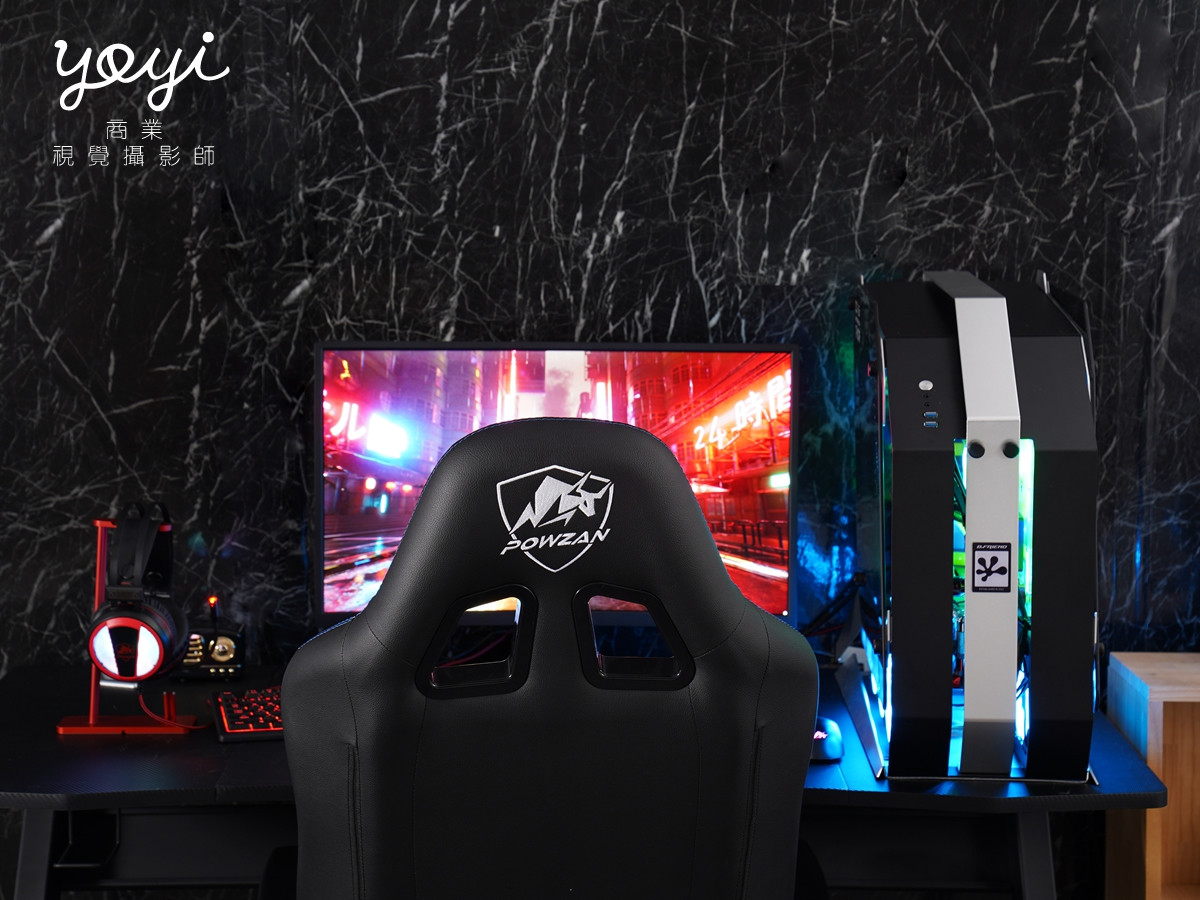 電競椅攝影｜紅黑配色機能電競椅賽博龐克光影攝影家具商品攝影 41