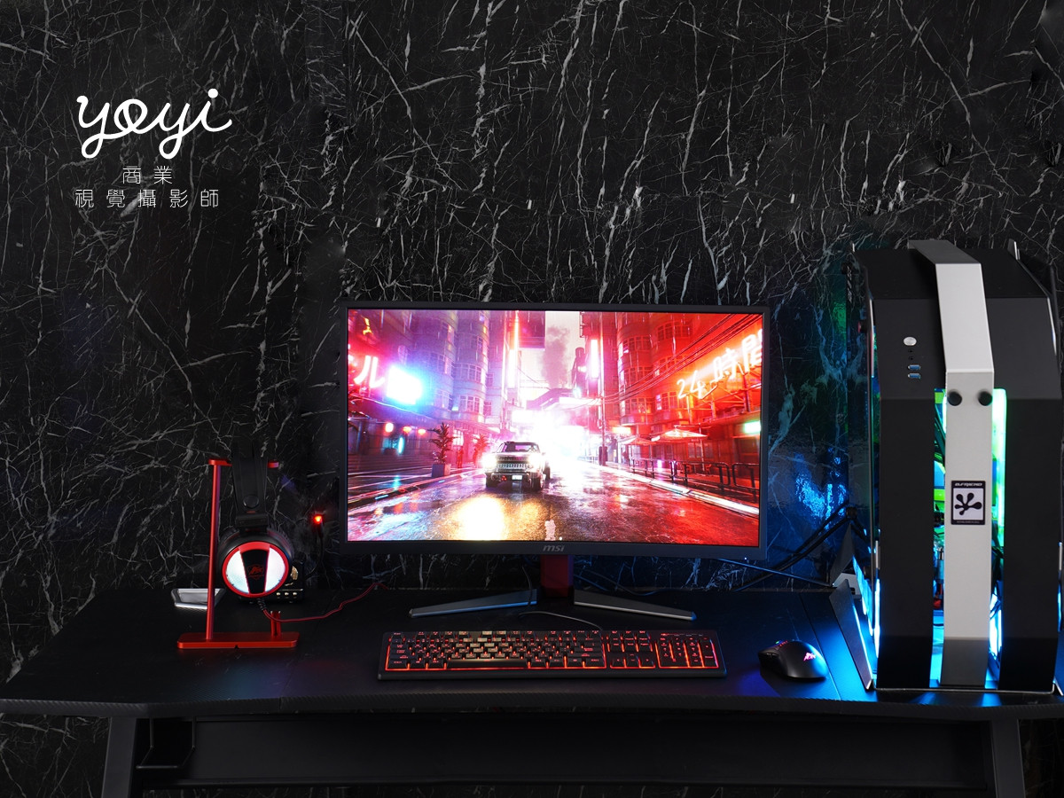 電競椅攝影｜紅黑配色機能電競椅賽博龐克光影攝影家具商品攝影 43