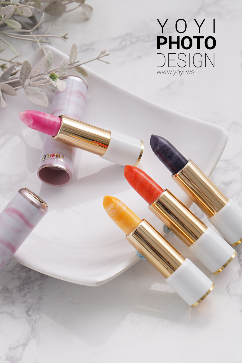 口紅攝影｜多色繽紛口紅與浪漫花卉佈置美感攝影 31