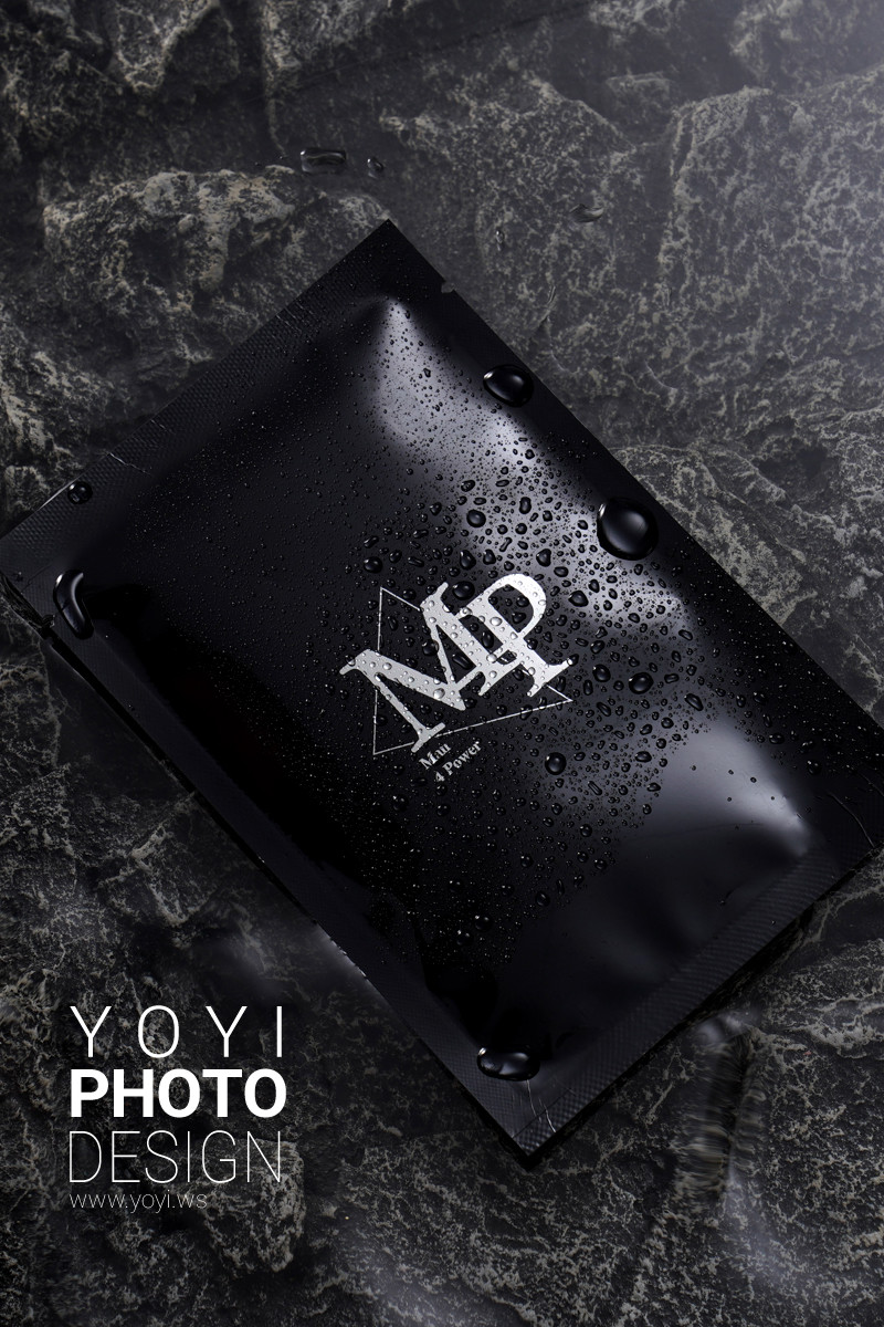 面膜攝影｜黑系極簡面膜包裝設計與專業視覺攝影 3