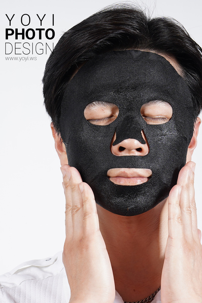 面膜攝影｜黑系極簡面膜包裝設計與專業視覺攝影 7