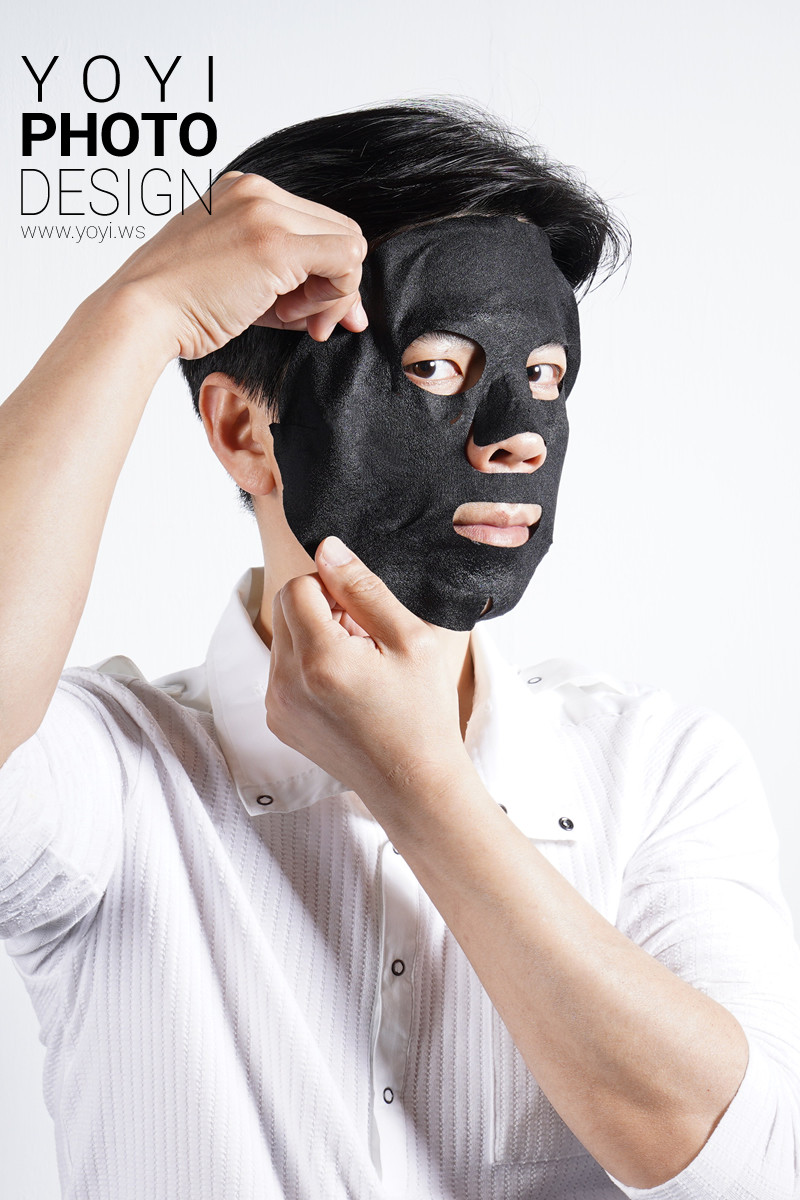 面膜攝影｜黑系極簡面膜包裝設計與專業視覺攝影 11