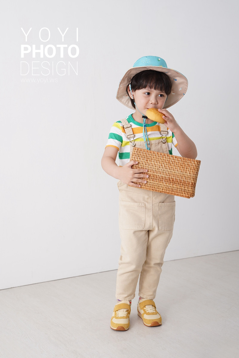 兒童用品攝影｜兒童草帽與編織包包小模特兒實穿情境攝影 27