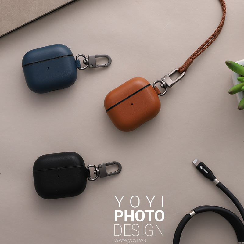3C配件商品攝影｜藍芽耳機皮革保護殼與精品配件細節攝影 1