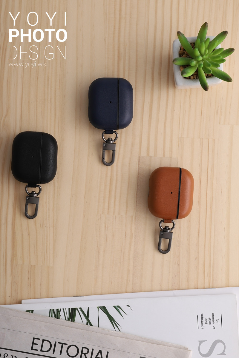 3C配件商品攝影｜藍芽耳機皮革保護殼與精品配件細節攝影 3