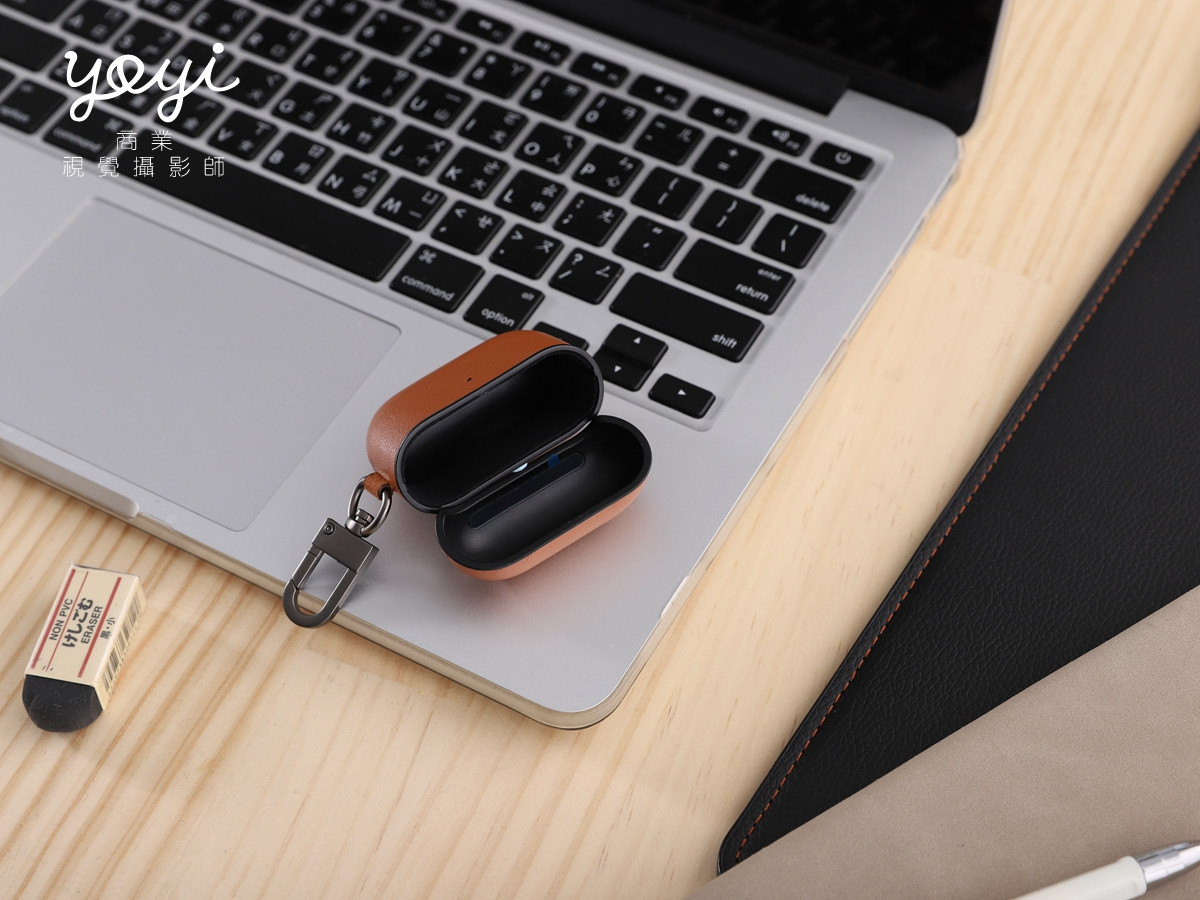 3C配件商品攝影｜藍芽耳機皮革保護殼與精品配件細節攝影 23