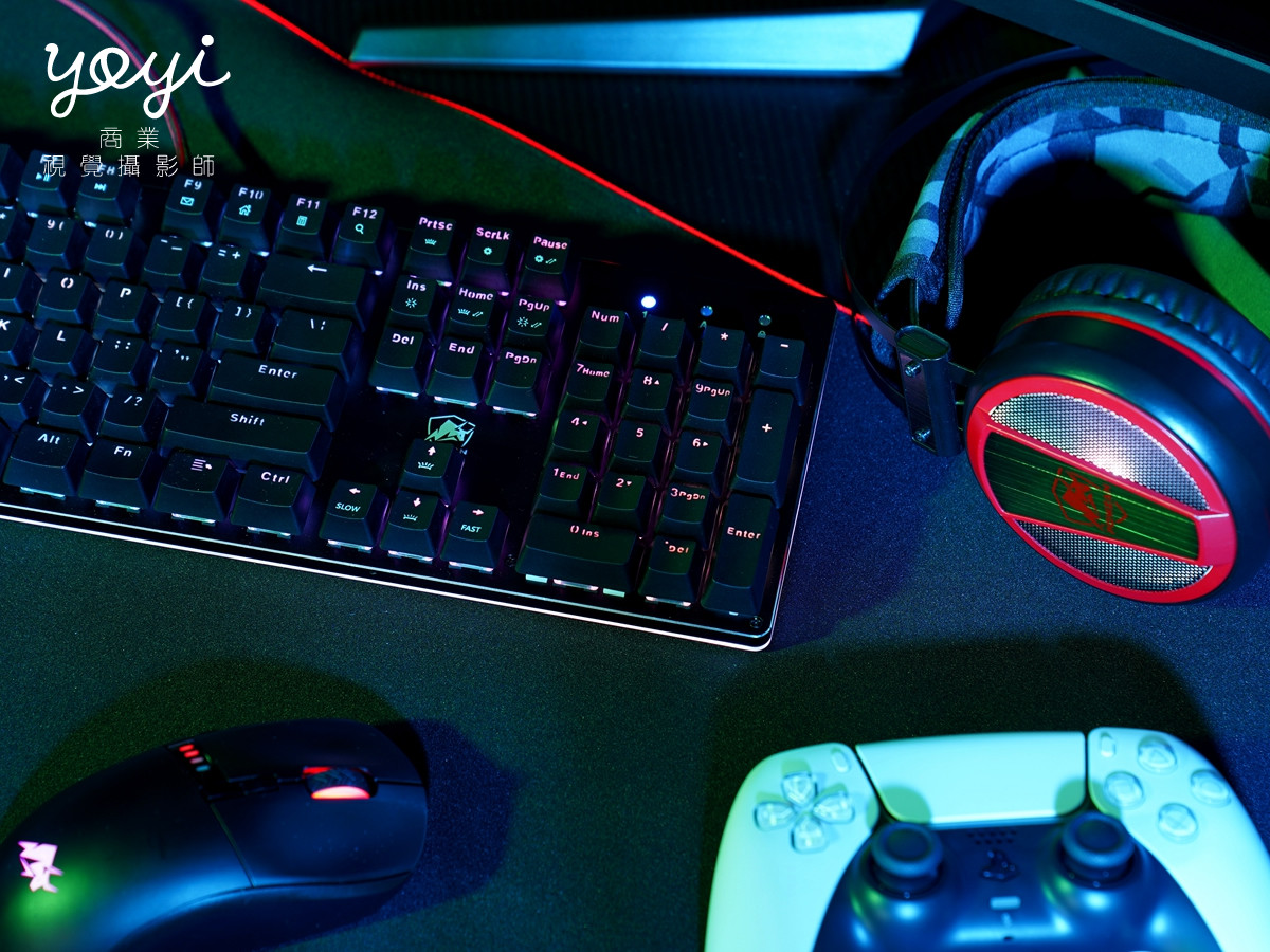 電競椅攝影｜賽博龐克風電競椅與 RGB 霓虹光影情境攝影 77