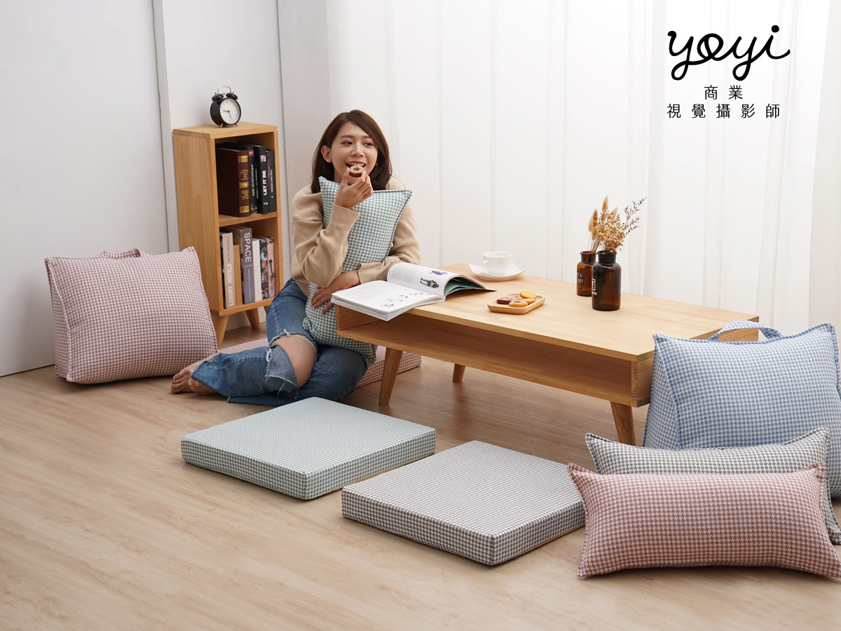 靠枕商品攝影｜居家生活感灰色機能靠枕與抱枕情境攝影 27