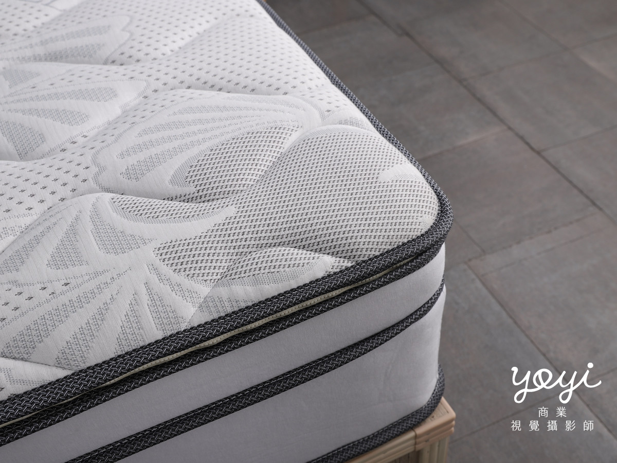 床墊商品攝影｜現代風灰色布質床架與機能床墊居家情境攝影 61