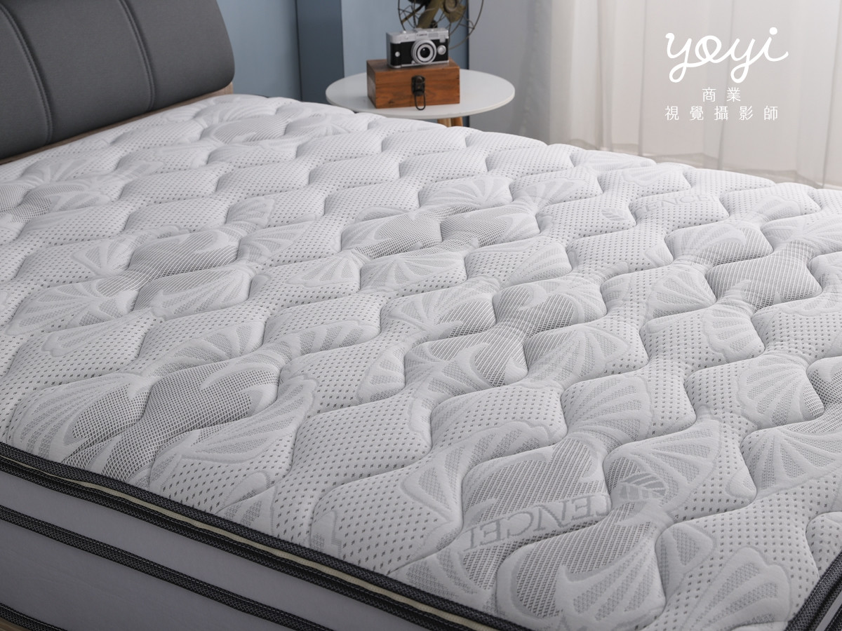 床墊商品攝影｜現代風灰色布質床架與機能床墊居家情境攝影 65