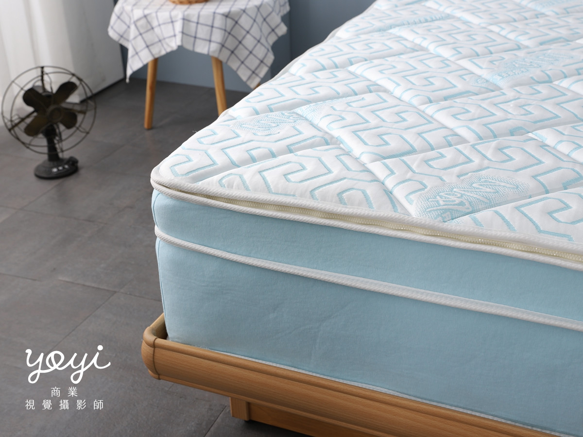 床墊商品攝影｜現代風灰色布質床架與機能床墊居家情境攝影 93