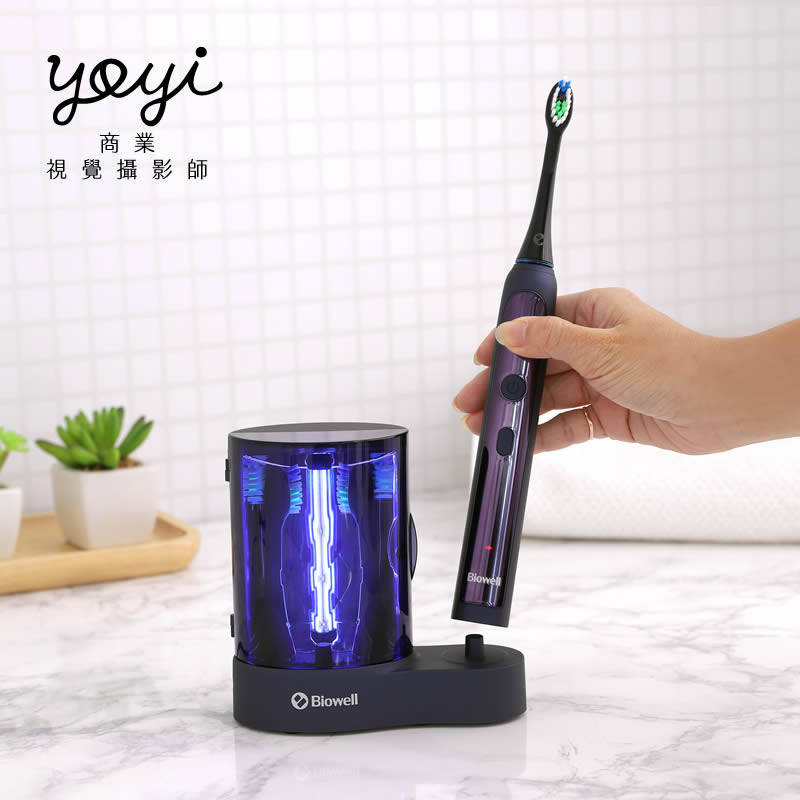 電動牙刷攝影｜質感電動牙刷與美齒護理生活情境攝影 1