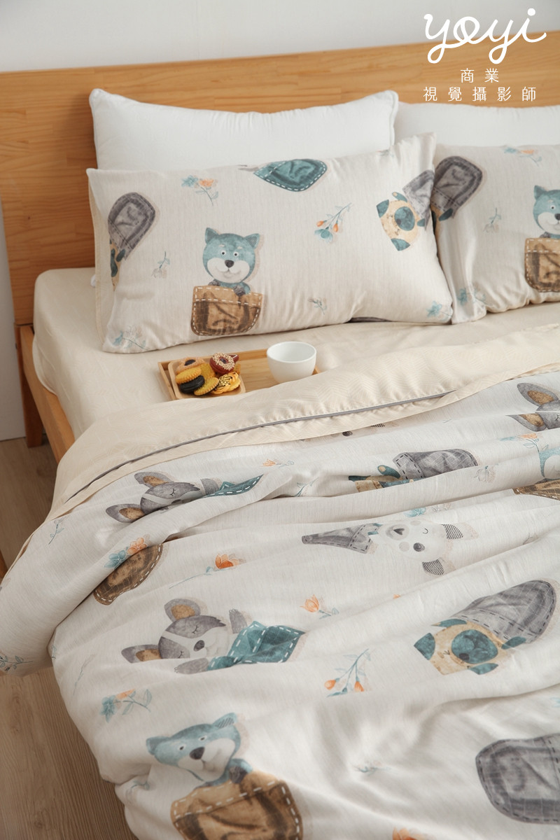 寢具商品攝影｜灰白質感碎花雙人床包組居家風格攝影 21