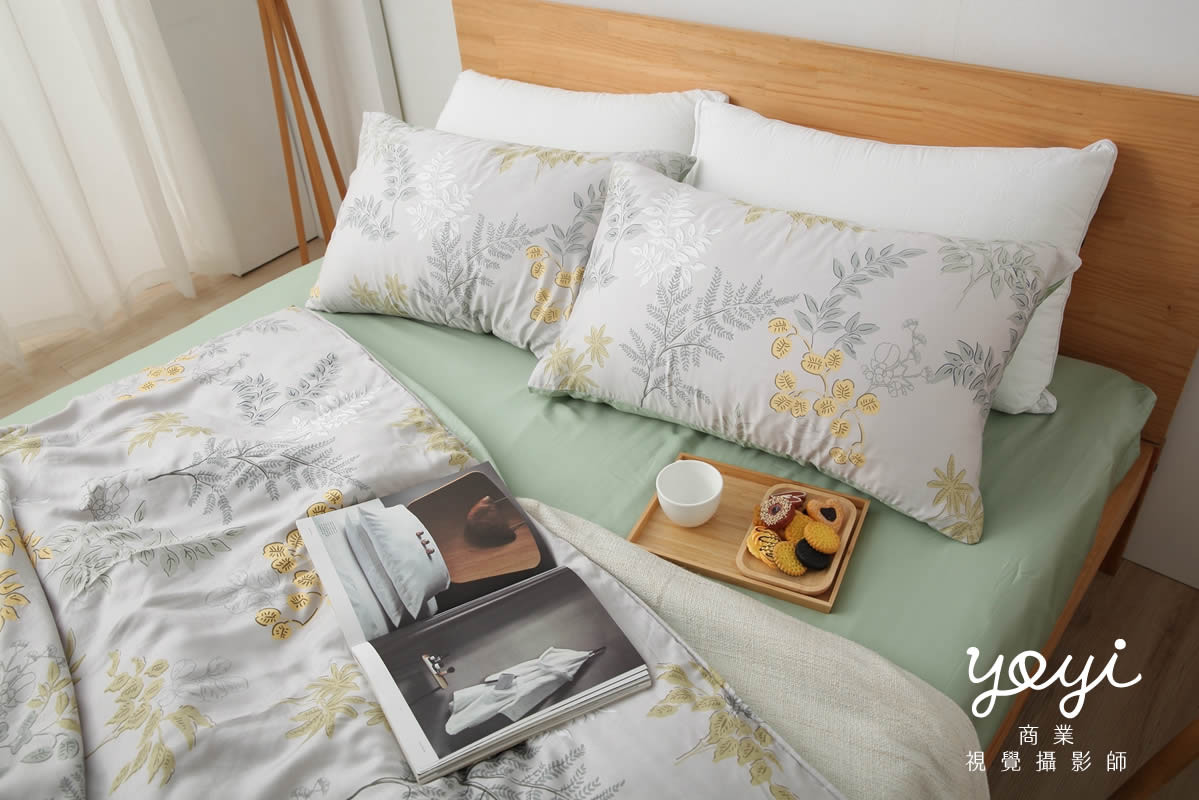 寢具商品攝影｜灰白質感碎花雙人床包組居家風格攝影 63