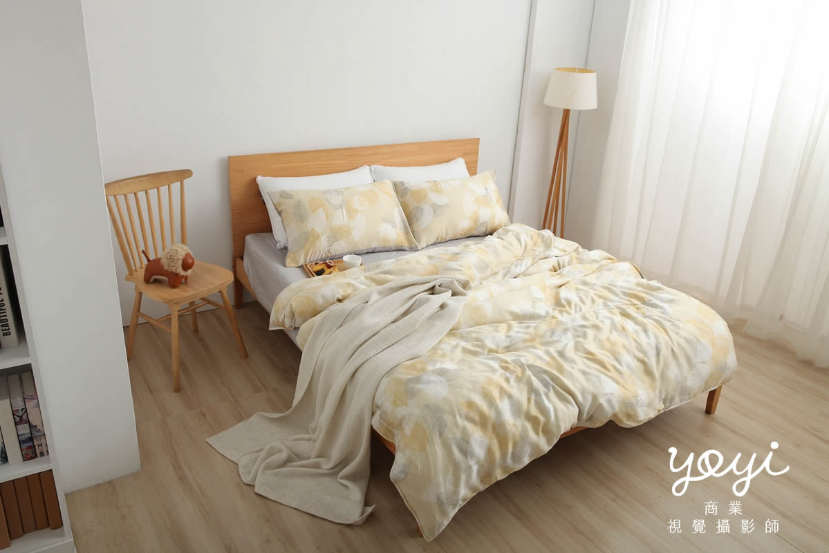 寢具商品攝影｜灰白質感碎花雙人床包組居家風格攝影 69