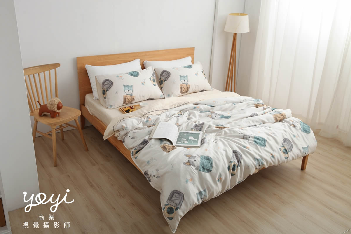 寢具商品攝影｜灰白質感碎花雙人床包組居家風格攝影 75