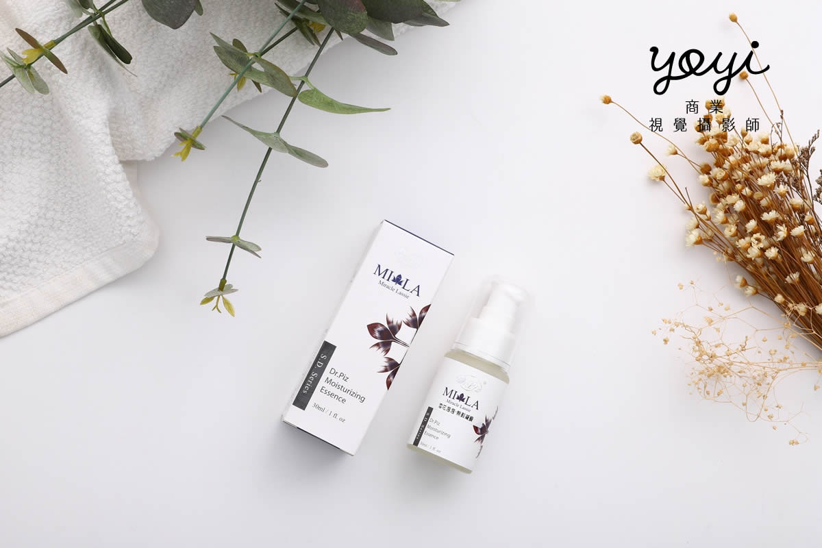 面膜攝影美妝攝影｜深藍色質感瓶裝護膚系列與自然植萃視覺攝影 7