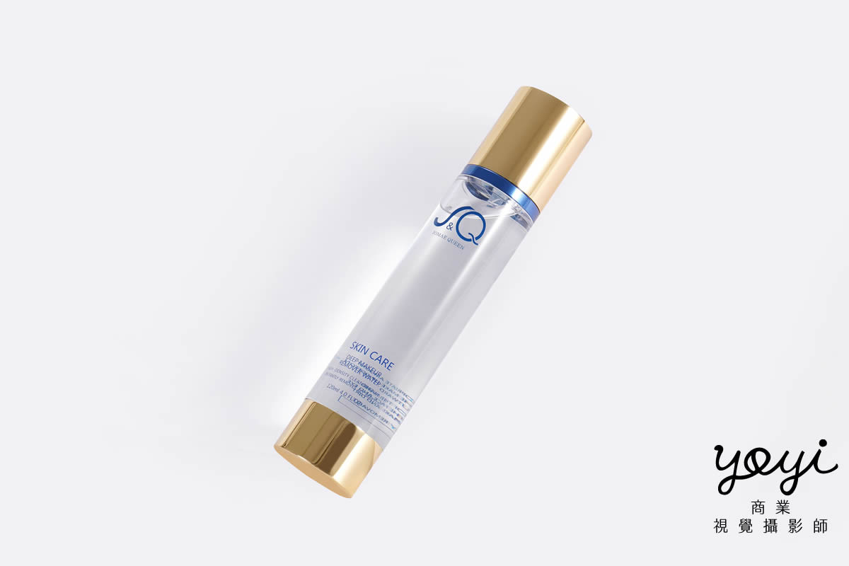 手工香皂攝影｜純白極簡保濕精華與石紋底座美感特寫攝影 3