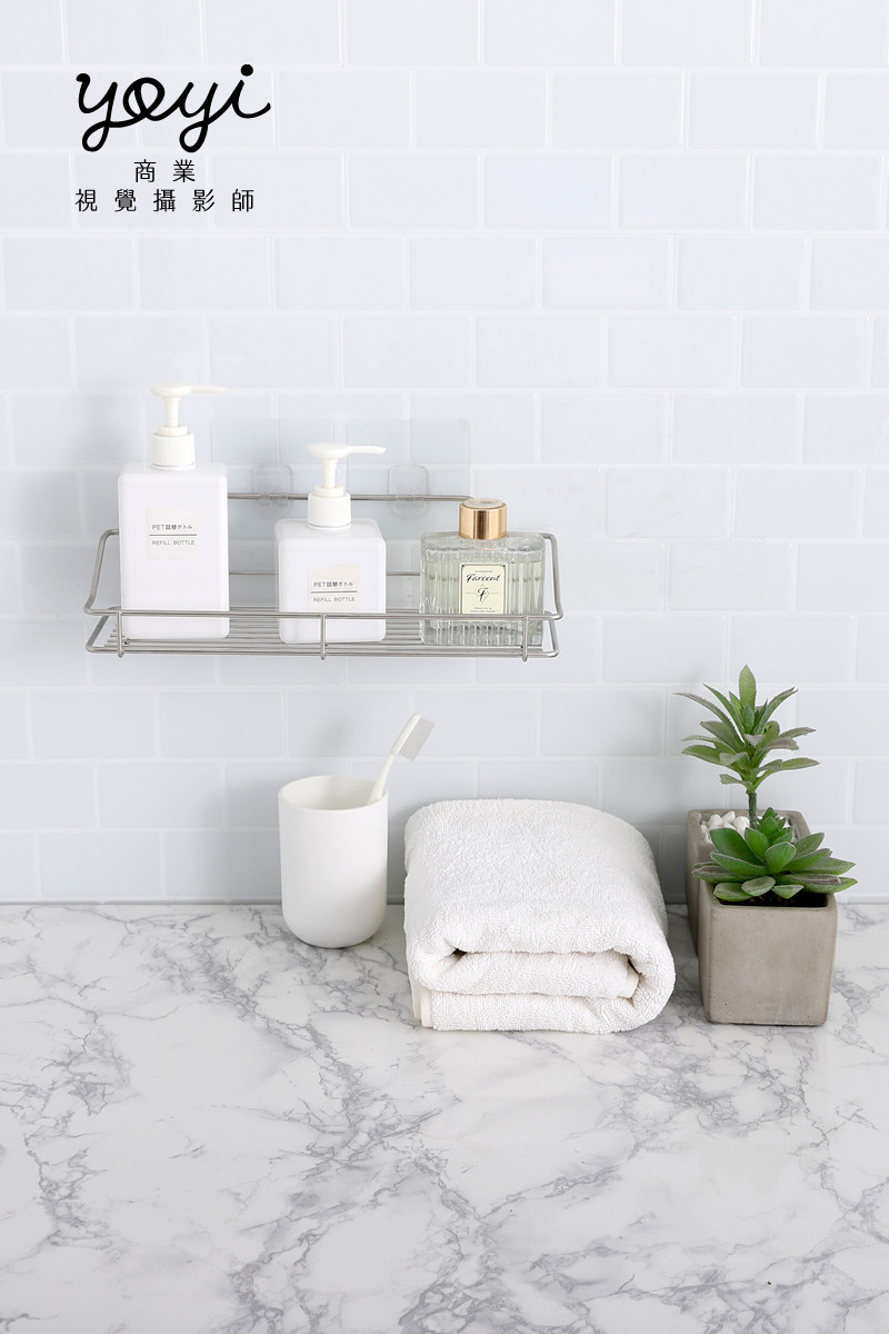 置物架攝影｜衛浴空間白色多功能收納置物架機能攝影 37