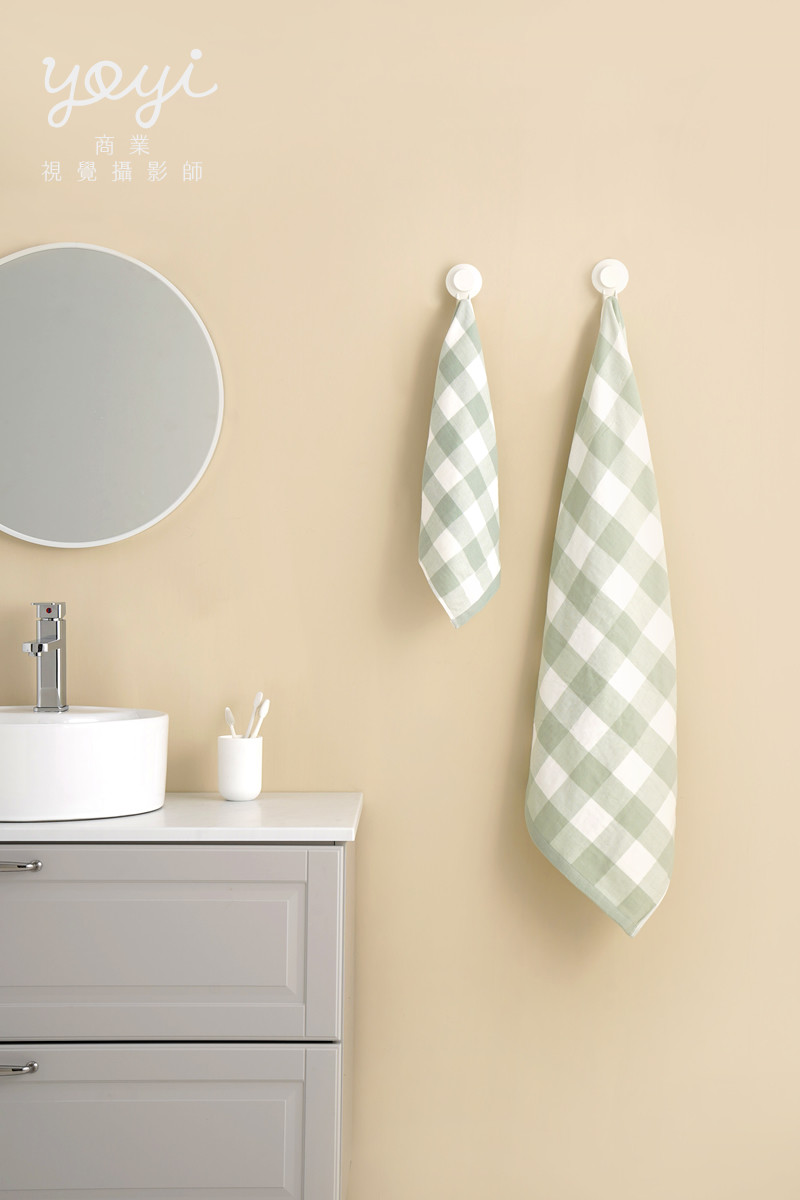 毛巾商品攝影｜粉嫩色系柔軟浴巾組合與居家生活美學情境攝影 5