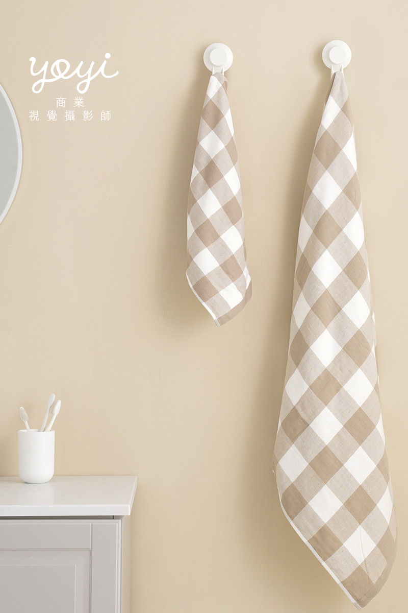 毛巾商品攝影｜粉嫩色系柔軟浴巾組合與居家生活美學情境攝影 11