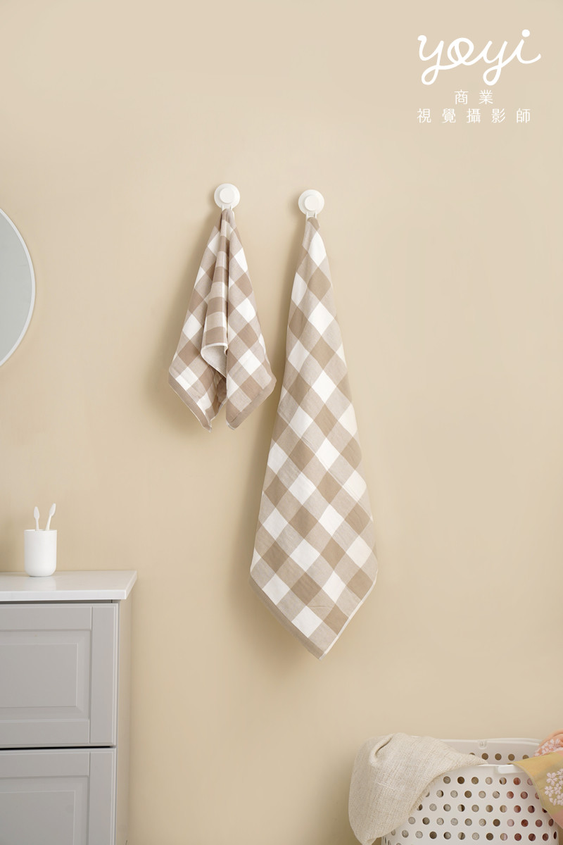 毛巾商品攝影｜粉嫩色系柔軟浴巾組合與居家生活美學情境攝影 17