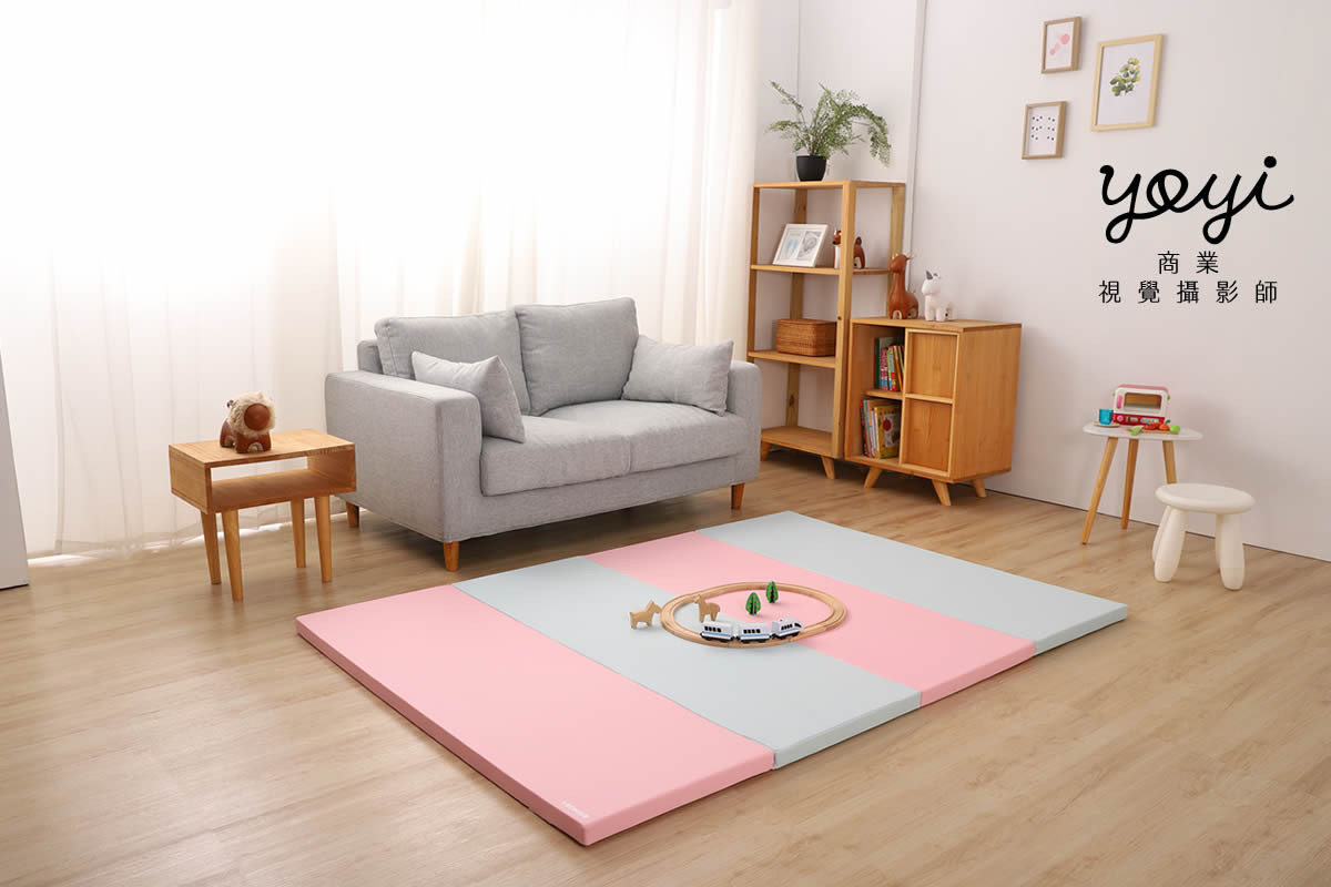 兒童用品攝影｜粉色安全護欄與幼兒居家生活情境攝影 15