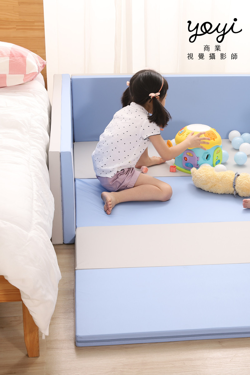 兒童用品攝影｜粉色安全護欄與幼兒居家生活情境攝影 51