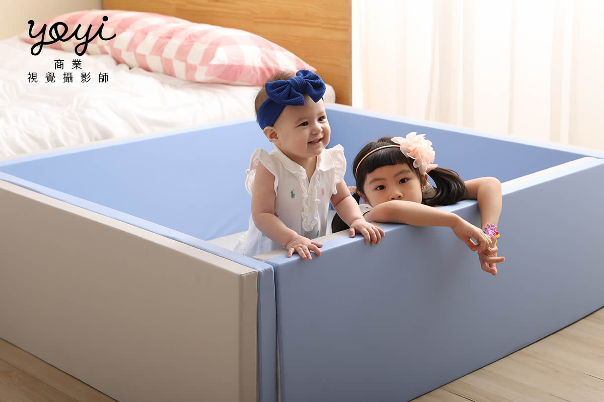 兒童用品攝影｜粉色安全護欄與幼兒居家生活情境攝影 133