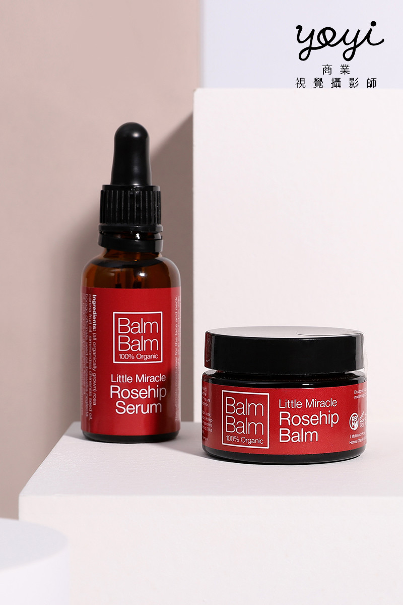 美妝保養品攝影｜多樣化色彩系列護膚保養品商品組情境攝影 1