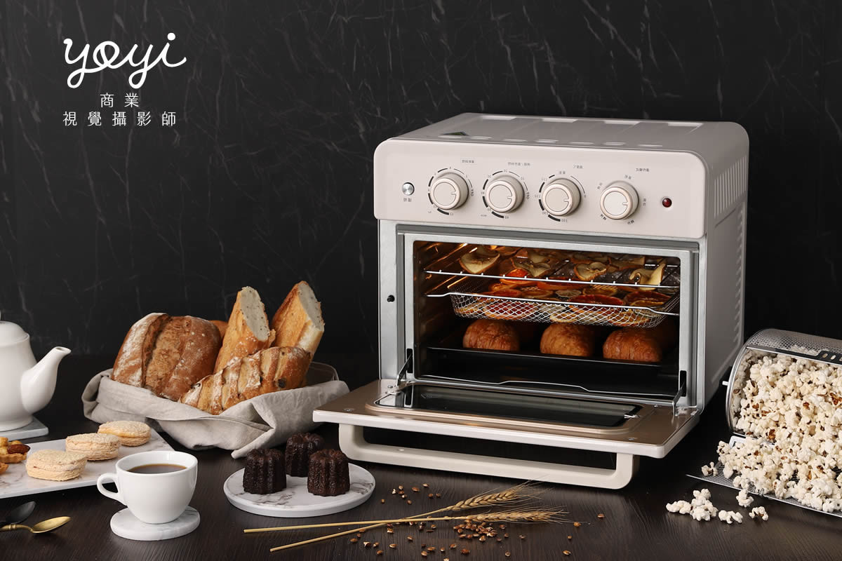 廚電商品攝影｜白色簡約風家用烤箱烘焙美味情境攝影 19