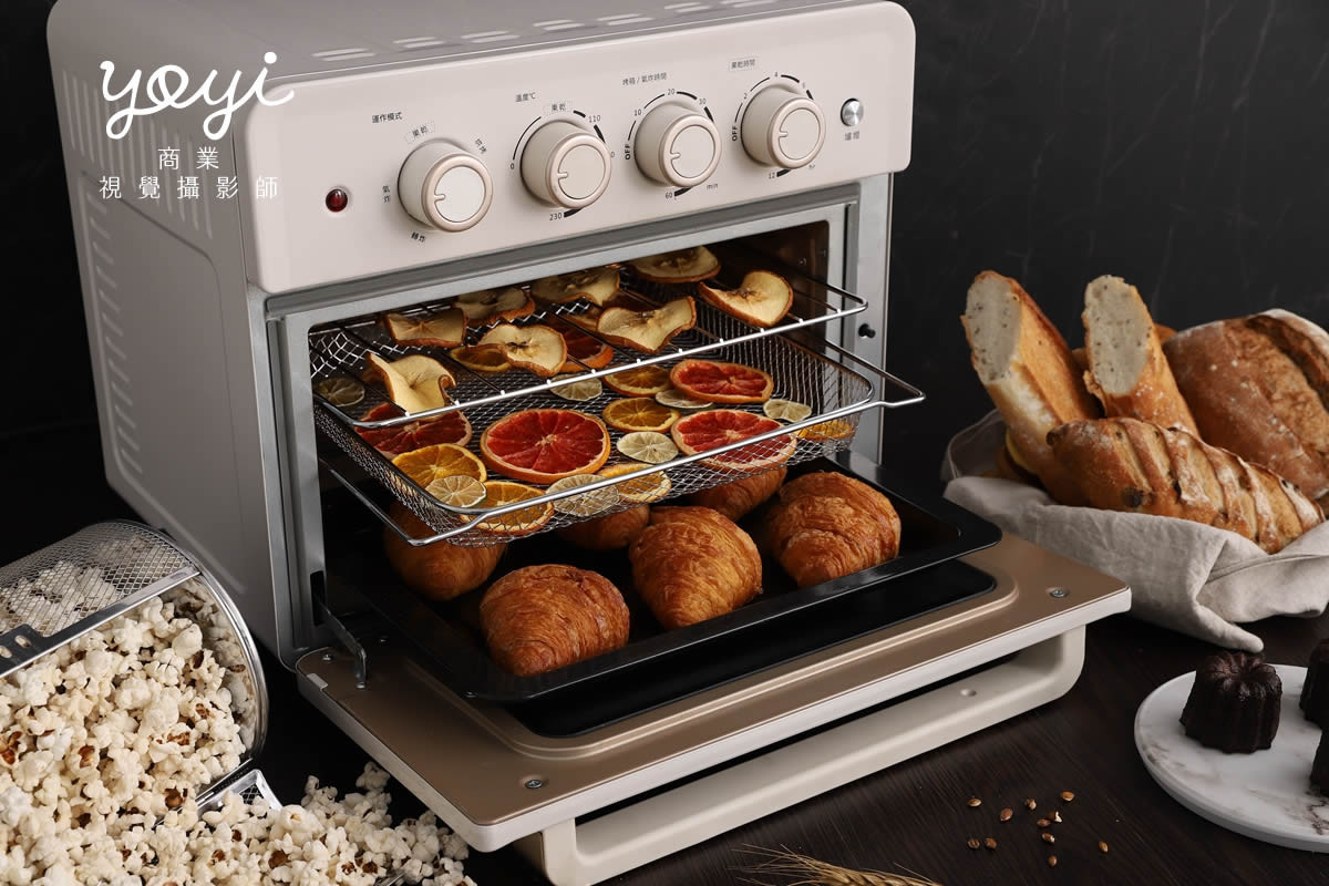 廚電商品攝影｜白色簡約風家用烤箱烘焙美味情境攝影 23