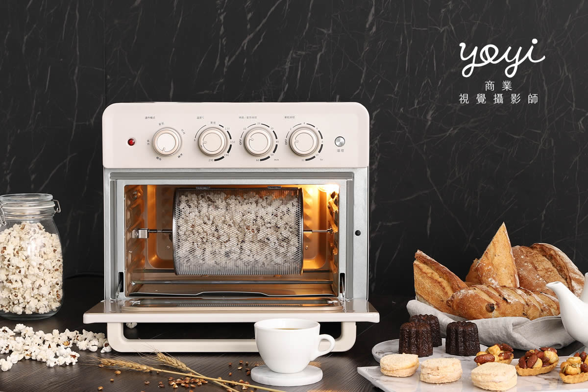 廚電商品攝影｜白色簡約風家用烤箱烘焙美味情境攝影 45