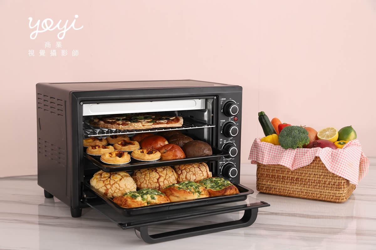 廚電商品攝影｜白色簡約風家用烤箱烘焙美味情境攝影 51