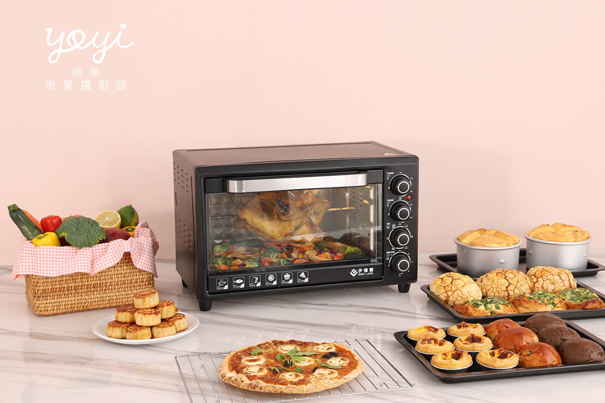 廚電商品攝影｜白色簡約風家用烤箱烘焙美味情境攝影 61