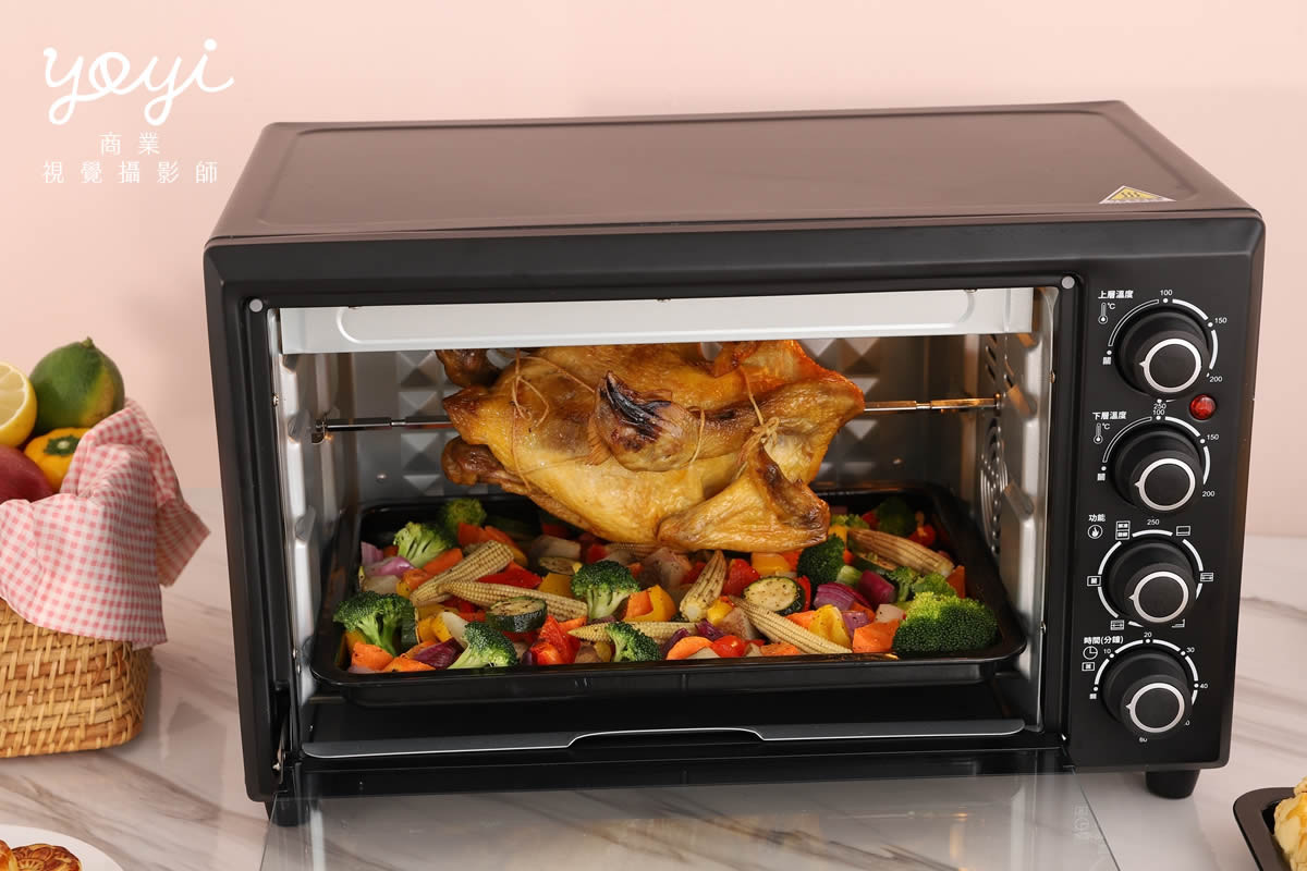廚電商品攝影｜白色簡約風家用烤箱烘焙美味情境攝影 63
