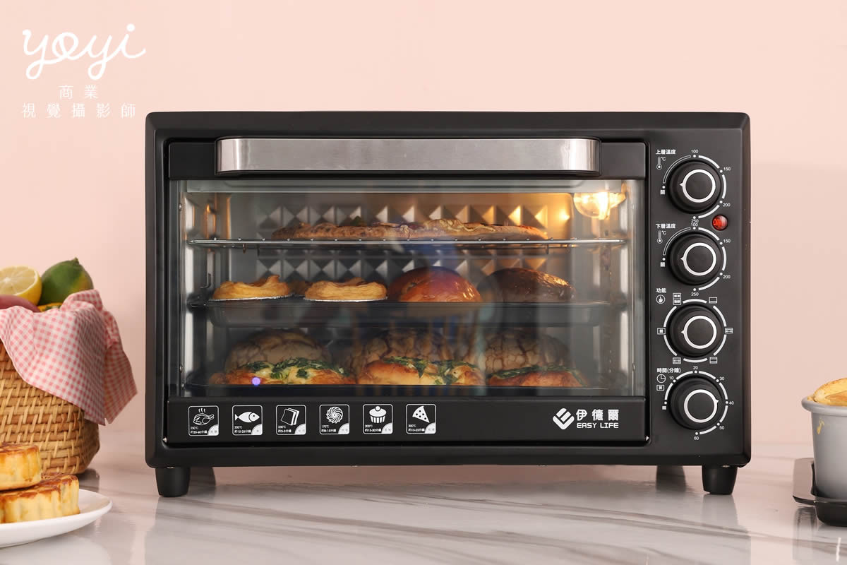 廚電商品攝影｜白色簡約風家用烤箱烘焙美味情境攝影 71