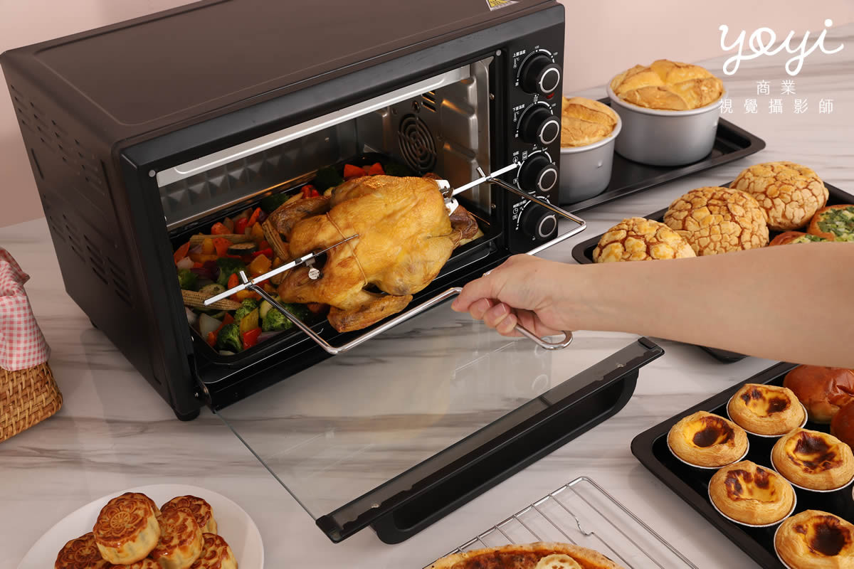 廚電商品攝影｜白色簡約風家用烤箱烘焙美味情境攝影 77