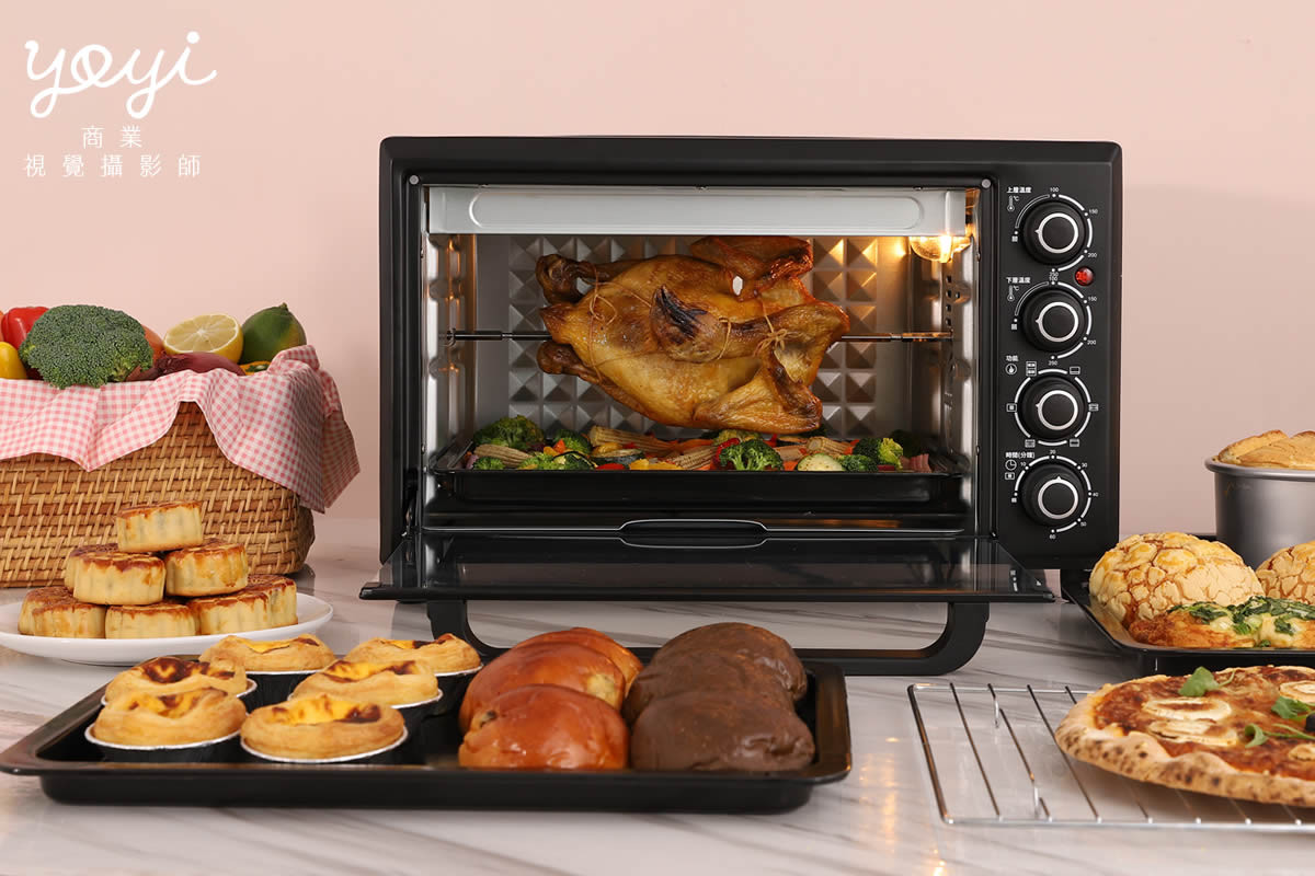 廚電商品攝影｜白色簡約風家用烤箱烘焙美味情境攝影 87