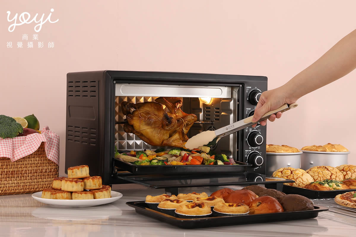 廚電商品攝影｜白色簡約風家用烤箱烘焙美味情境攝影 95
