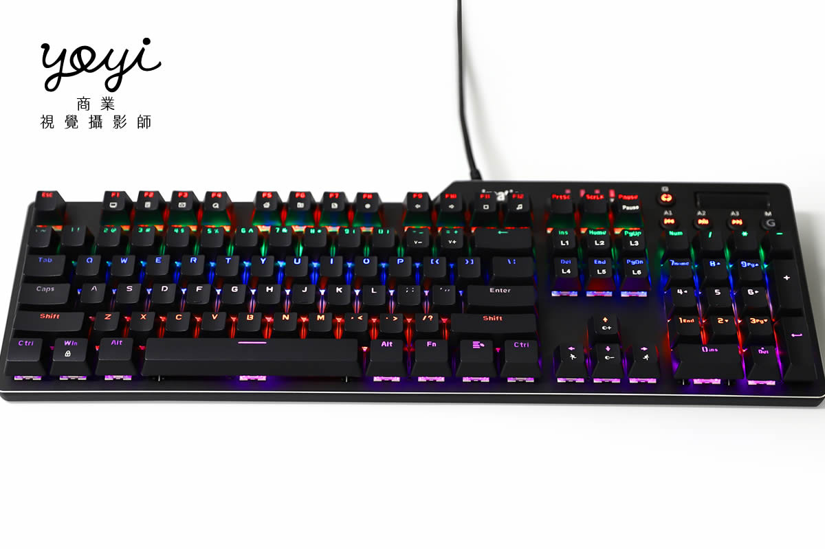 電競商品攝影｜電競螢幕鍵盤耳機 RGB 炫彩情境攝影 41