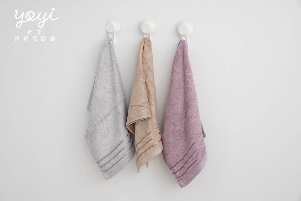 毛巾商品攝影｜質感灰粉配色浴巾與衛浴空間生活美學攝影 13