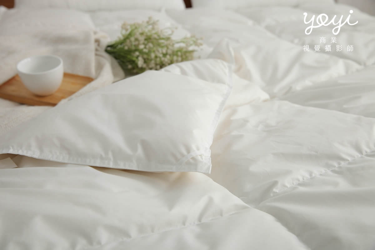 寢具商品攝影｜純白極簡質感枕頭與床組細節美感攝影 15