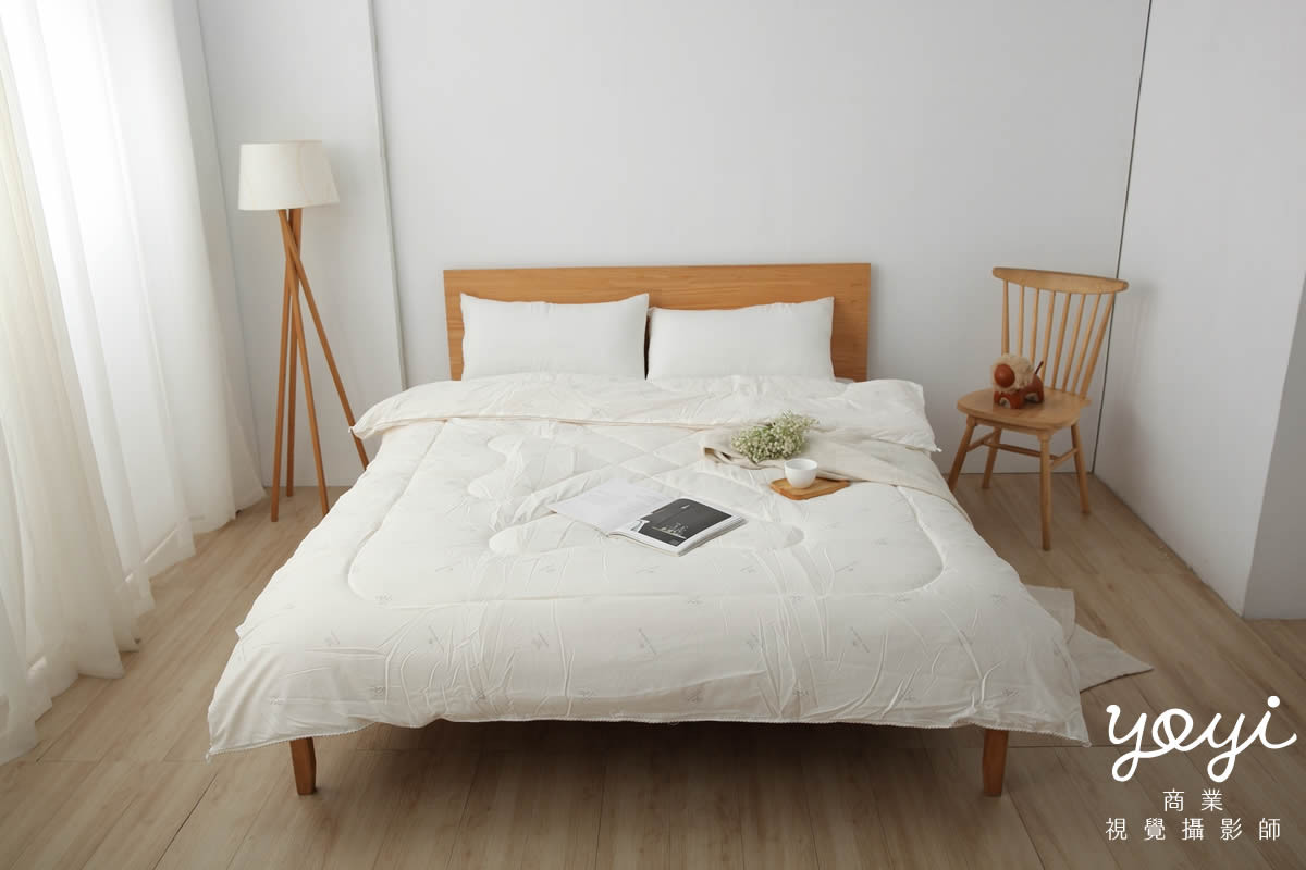 寢具商品攝影｜純白極簡質感枕頭與床組細節美感攝影 29