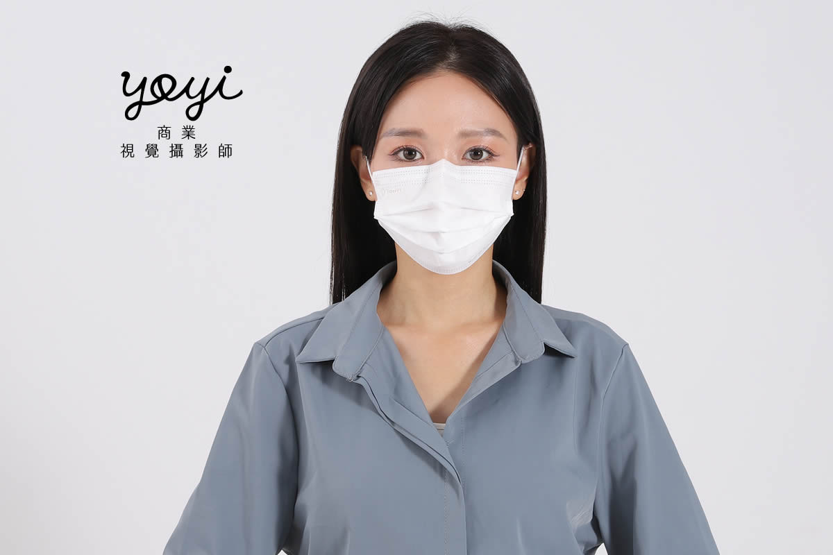 防疫用品攝影｜粉嫩色系機能口罩模特兒配戴與生活感攝影 47